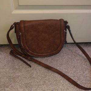Sole Society Vegan Leather Brown Crossbody